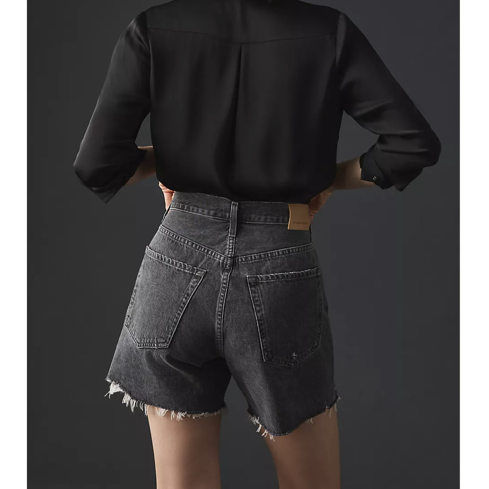 Citizens of Humanity Elle V-Front Shorts 23 NWT Neutron - Picture 2 of 6